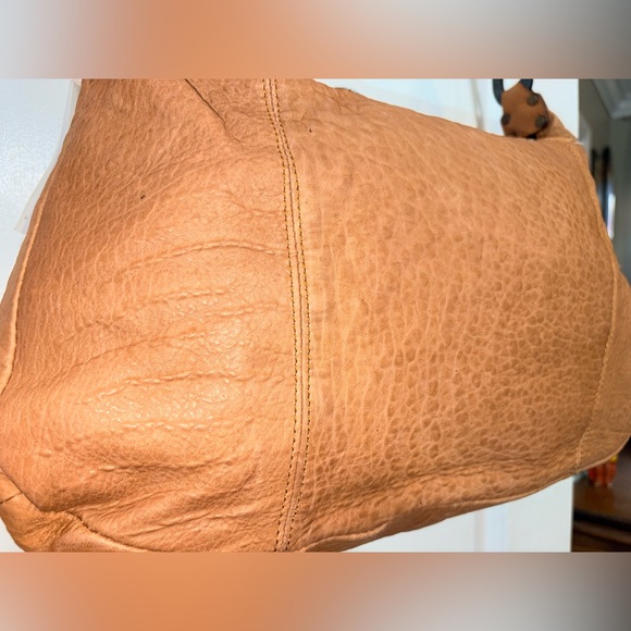 NWT Caterina Lucchi Large Studded Leather Hobo - Moro/Beige - Italy - Picture 10 of 16